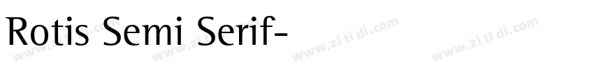 Rotis Semi Serif字体转换
